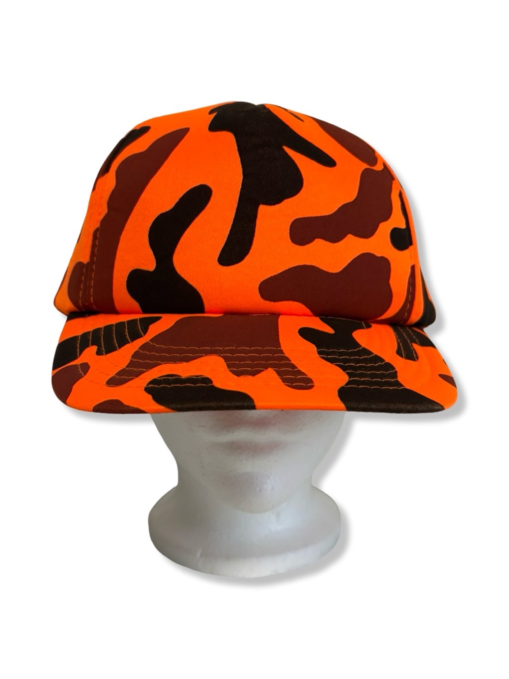Vintage 80s/90s Orange Camo Trucker Hat